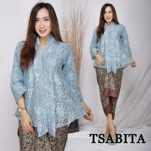Set Kebaya Mutiara Bali Tulle Baby Blue 3d Kebaya Populer 2019 Kebaya Modern Kebaya Wisuda Shopee Indonesia