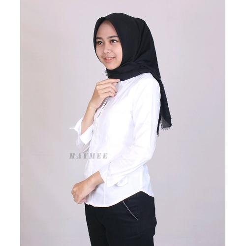 Jual Kemeja Putih Polos Wanita Baju Formal Baju Kemeja Kantor Wanita Kerja Jakarta Barat Tokokikancokl Tokopedia