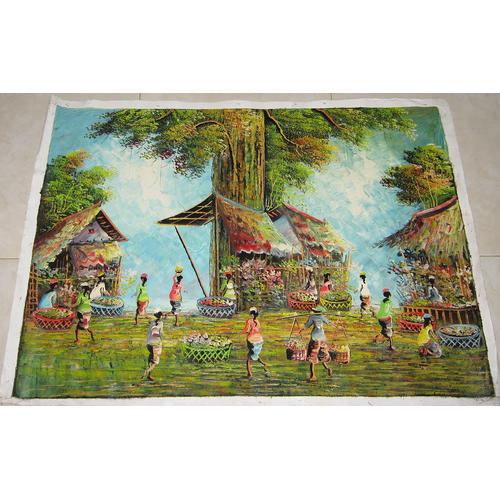 Jual Lukisan Pasar Tradisional Pembawa Keberuntungan Dalam Usaha Kab Tabanan Juragan Lukisan Tokopedia