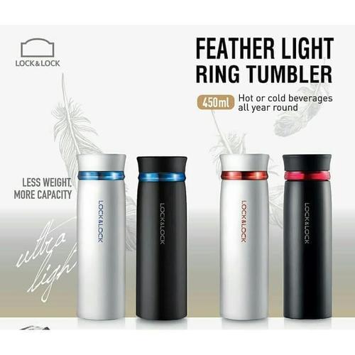 Jual Lock Lock Feather Light Ring Vacuum Tumbler 450ml Merah