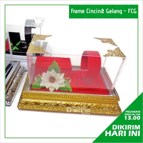 Foto Produk Nampan Frame Tempat Perhiasan Cincin Gelang Kotak Hantaran Seserahan - Putih dari Kotak Seserahan Dolpin