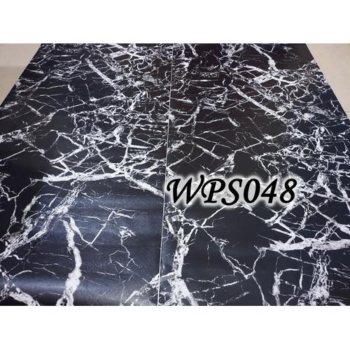 Foto Produk WALLPAPER STICKER WPS048 MARMER HITAM BLACK WALPAPER STIKER DINDING dari radja dinding
