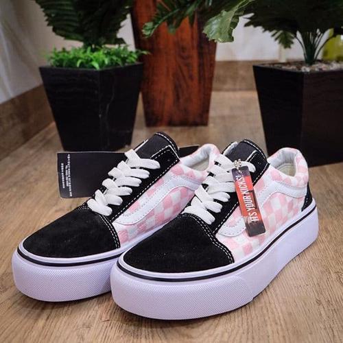 light pink platform vans