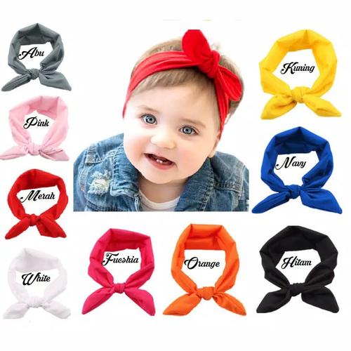 Foto Produk Bandana Anak / Bando Anak / Bandana Bayi / Bando Bayi / Headband Anak - Kuning dari M&K ( Mom & Kids)