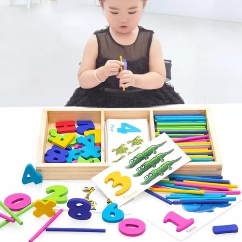 Foto Produk Mainan Edukasi Anak Berhitung stick/card NUMBER OF DIGITS TO LOOK AT dari lovely kayy
