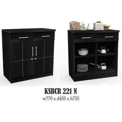 Foto Produk SUPER Kitchen Set Bawah 2 Pintu KSBCR 221 - Hitam dari Super Furniture Online