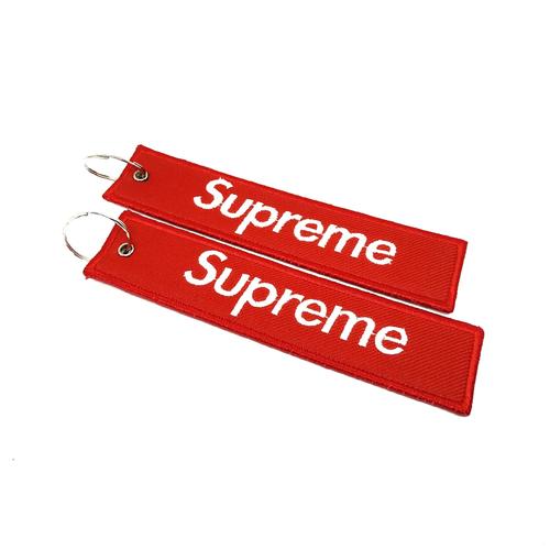 Foto Produk Gantungan Kunci Bordir Motor/Mobil SUPREME Premium Murah dari AB Embroidery Store