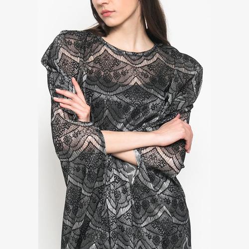 Foto Produk Eiza by duapola Sheer Lace Kaftan 9977 - Black dari Eiza