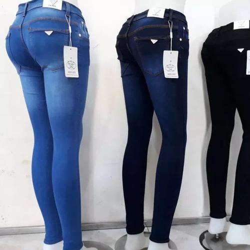 Foto Produk Celana jeans pensil skinny wanita big size ukuran 33-38. - Biru Muda, 30 dari naffashion