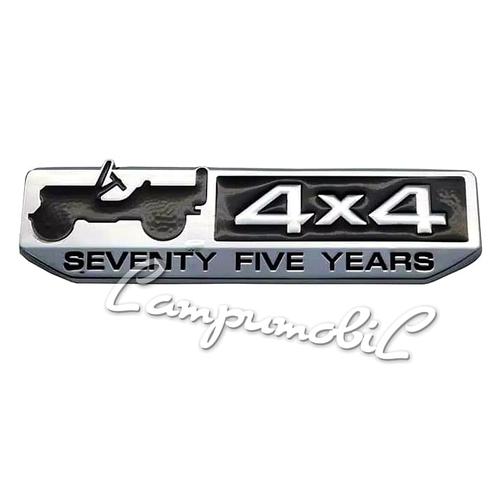 Foto Produk Metal _ Emblem Offroad JEEP Logo 4X4 Seventy Five Years dari LampuMobil
