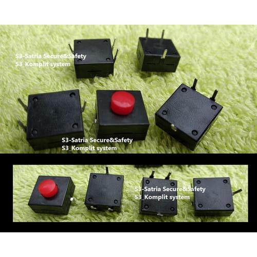 Jual Merah 3 kaki tombol senter on off Saklar Push tekan mini - Jakarta ...