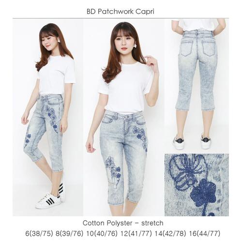 Jual BANDOLINO Patchwork Capri Pants 