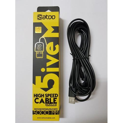 Foto Produk Satoo High Speed Charge Cable 5 METER - Kabel Micro USB 5 METER dari EAONLINE