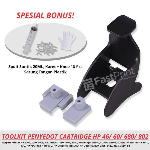 Foto Produk Toolkit Penyedot Cartridge HP 802 680 901 803 703 678 dari Fast Print Jakarta