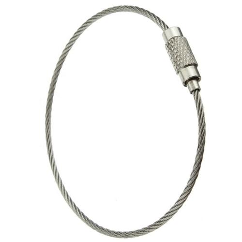 Foto Produk Carabiner Wire Key Ring Chain Stainless Gantungan Kunci Kawat dari TB.Mutiara Jaya