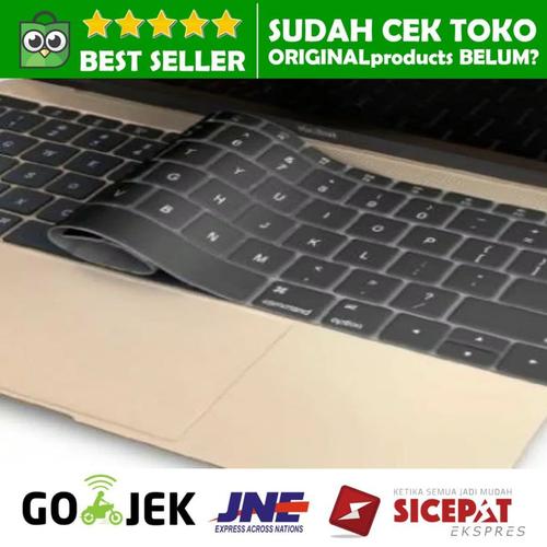 Foto Produk KEYBOARD PROTECTOR MACBOOK AIR PRO 11 12 13 15 RETINA COVER BLACK dari ORIGINALproducts