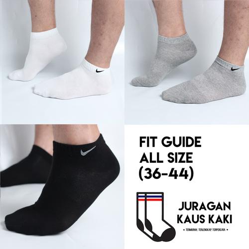 Gambar Kaos Kaki Nike Kualitas Premium Pendek Mata Kaki Polos Olahraga Grosir - Hitam dari Juragan kaus kaki Jakarta Barat Tokopedia