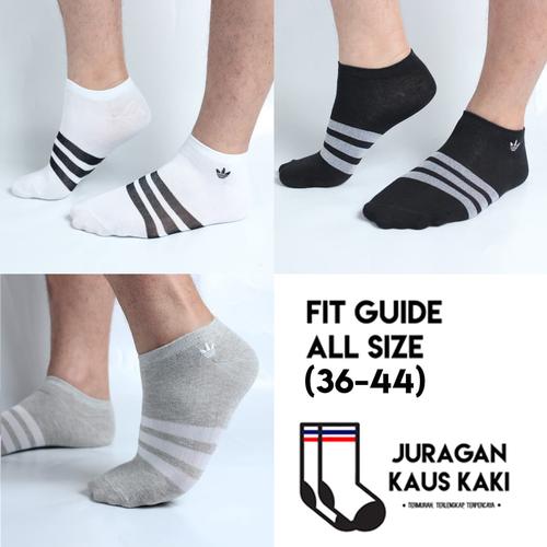 Gambar Kaos Kaki Adidas Premium Pendek Mata Kaki Strip Olahraga Grosir Murah - Abu-abu Muda dari Juragan kaus kaki Jakarta Barat Tokopedia