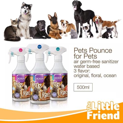 Foto Produk Pets Pounce Spray Stain Odor Penghilang Bau Anjing Kucing Multi Fungsi - 500ML, OCEAN dari The Little Friend