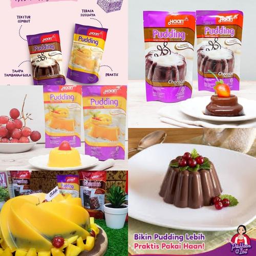 haan pudding bubuk puding premix bubuk puding susu instan Coklat di  Tobaku Manda Tokopedia - Main Image