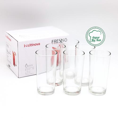 Foto Produk 6 Pcs Gelas Fresno / Gelas Minuman / Gelas Jus dari Dapur Ny.Bun