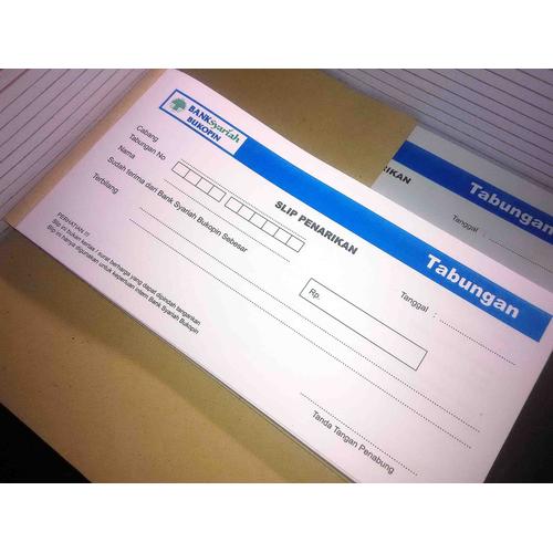 Jual SLIP Setoran / Tabungan BANK / BPR / Koperasi nota / NCR 2 / 3