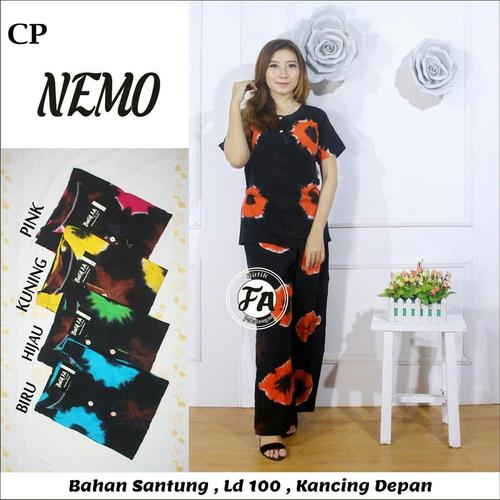 Foto Produk Setelan CP Nemo / babydoll / celana panjang / Daster dari RisqianaBatik