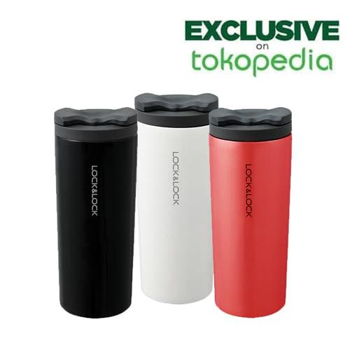Foto Produk Lock & Lock Exclusive Kiss Kiss Tumbler Termos Hot&Cool 450ml LHC4164 - Merah dari LocknLock Official
