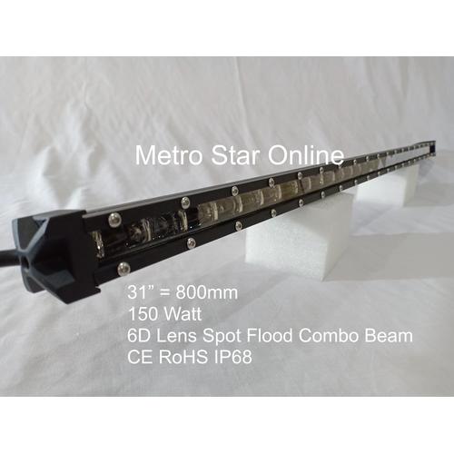 Foto Produk LED Light Bar Super Slim 31" 150w 6D Lens Spot Flood Combo Beam dari Metro Star Online