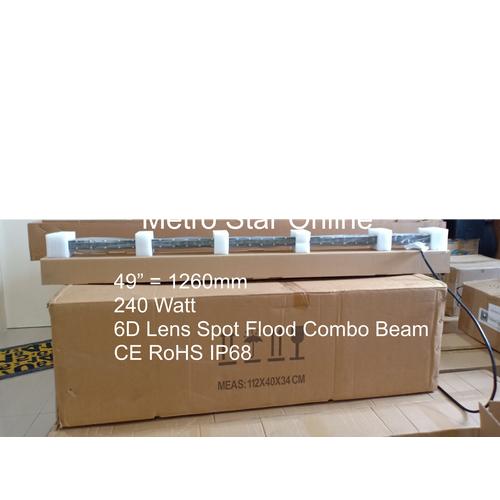 Foto Produk LED Light Bar Super Slim 49" 240w 6D Lens Spot Flood Combo Beam dari Metro Star Online