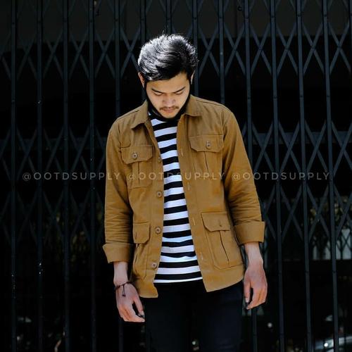 Jual Trucker Canvas Caramel Semi Parka 