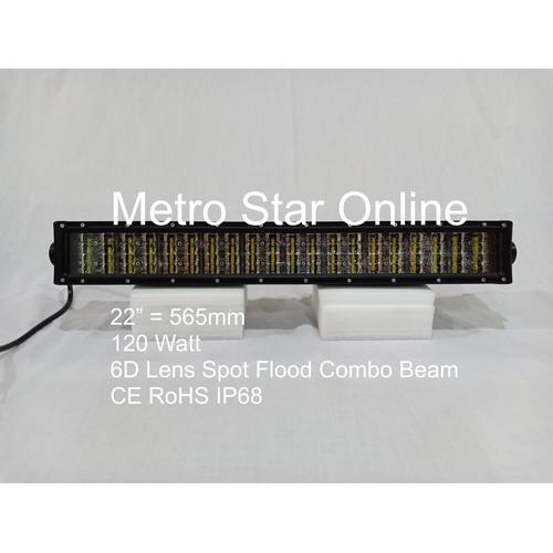 Foto Produk LED Light Bar 4 Row 22" 120w 6D Lens Spot Flood Combo Beam dari Metro Star Online