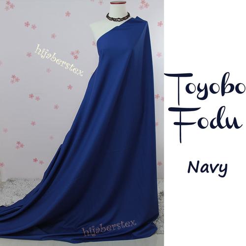 Foto Produk HijabersTex 1/2 Meter Kain TOYOBO FODU Navy dari Pondok Hijabers