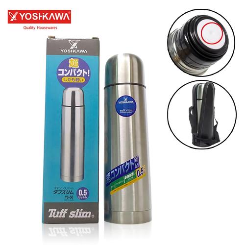 Foto Produk YOSHIKAWA Termos Peluru 500 ML Thermos Water Tuff Slim EVL-YS-50 Perak dari Extra Value Living