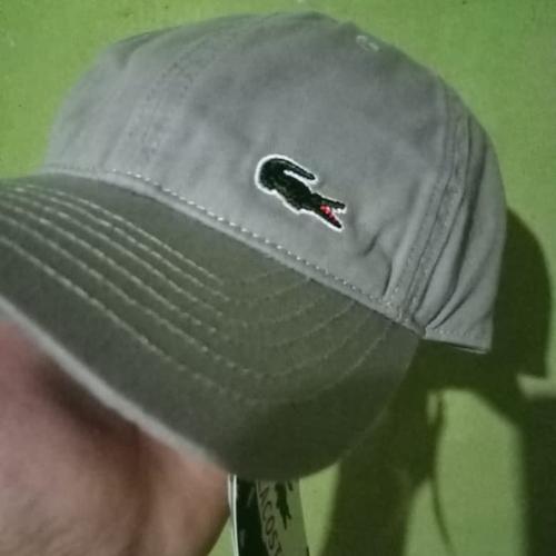 Jual Caps Lacoste Grey - Jakarta Barat 