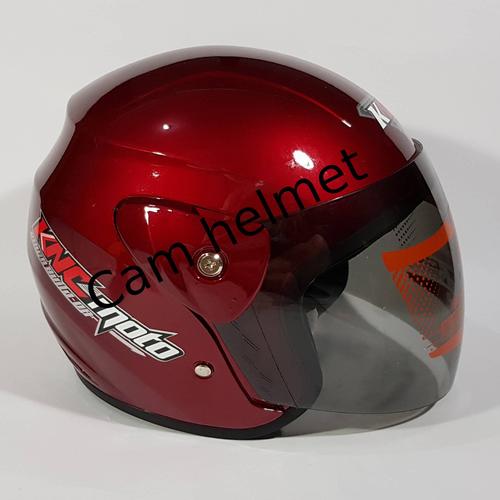 Promo Helm Cardox Evo Red maroon Gloss 