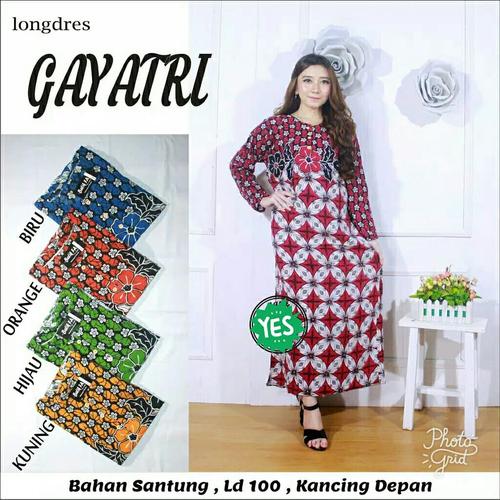 Foto Produk Longdress batik / daster lengan panjang / daster muslim / daster murah dari RisqianaBatik