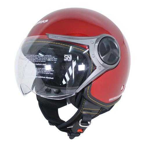 Foto Produk Cargloss YR HC Ghotic Helm Half Face - Deep Red Mett - M dari Helm Cargloss