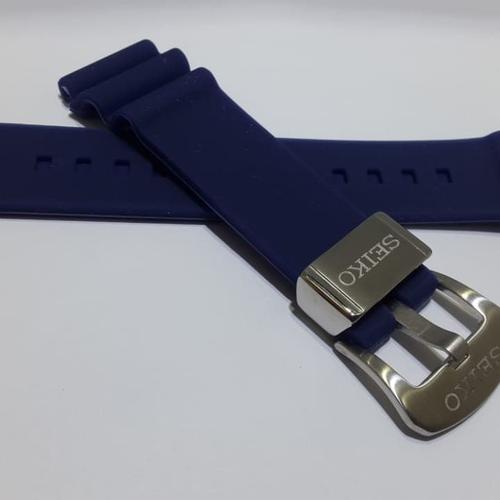 Foto Produk Strap Tali Jam Tangan Karet Silicone Rubber SEIKO Prospex Blue Navy dari Watchhappy