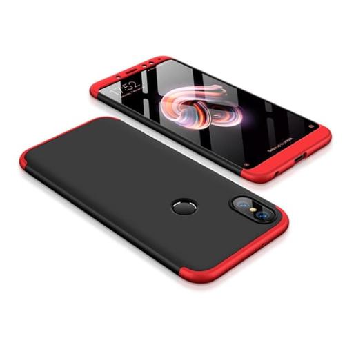 Foto Produk Xiaomi Redmi Note 5 Armor 360 Full Cover Baby Skin Hard Case 1127 - Hitam Biru dari Smart in case