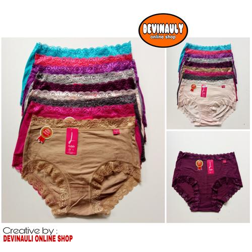 Foto Produk Murah (6 pcs) Celana dalam wanita Lydyly LD 045 renda dari devinauly online shop