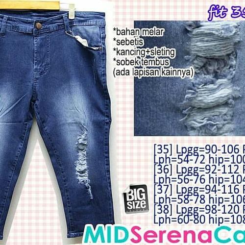Jual celana jeans jumbo mid serena 