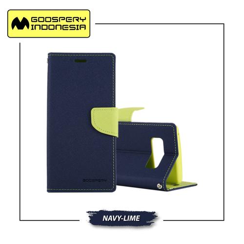 Foto Produk GOOSPERY Samsung Galaxy S9 Plus Fancy Diary Case - Navy Lime dari Goospery Indonesia