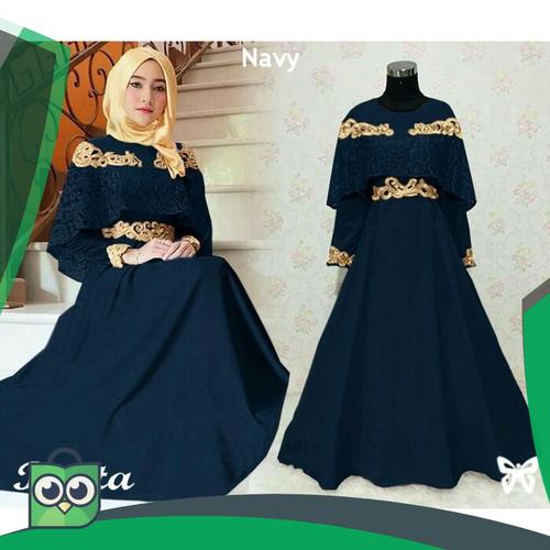 Foto Produk HOPYLOVY - Gamis Pevita Dress Balotelli dari Fitri Shop.ID