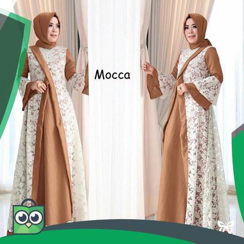 Foto Produk HOPYLOVY - GAMIS MEIZZA HIJAB BRUKAT dari Fitri Shop.ID