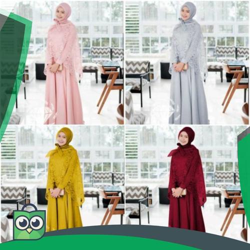 Foto Produk RESTOCK !! MAXI HANIZA DRESS GAMIS BRUKAT 4 WARNA dari Fitri Shop.ID