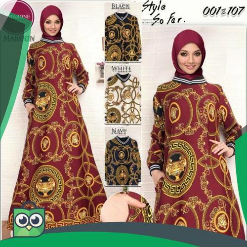 Foto Produk Gamis Scuba Versace (kode: GSV99) Harga Grosir: Rp. 140.000,- min dari Fitri Shop.ID