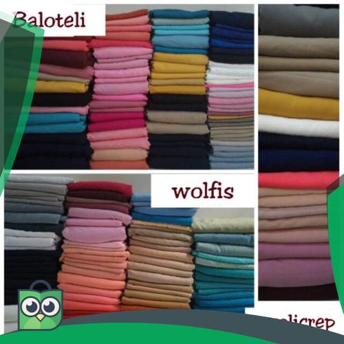 Foto Produk Kain Kiloan Wolfis - Woolpeach - Wolvis - Indhizio dari Fitri Shop.ID