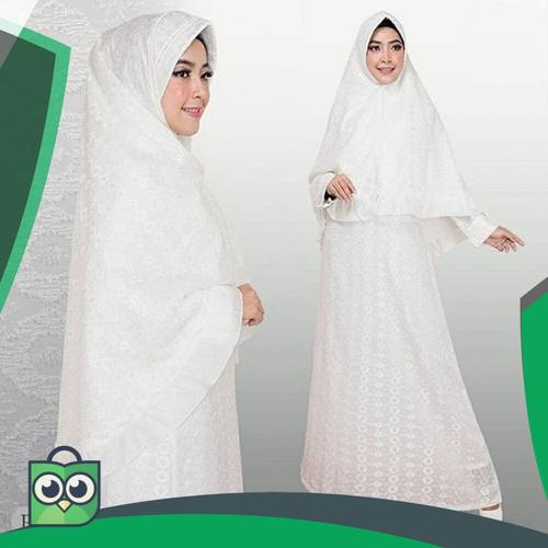 Foto Produk Gamis Putih Syari Premium dari Fitri Shop.ID