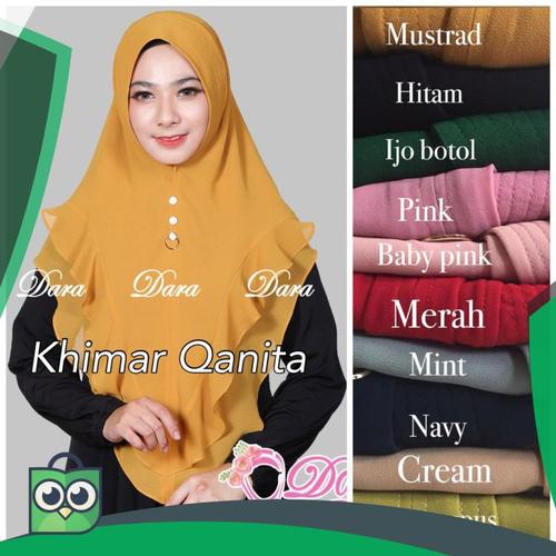 Foto Produk Kerudung Wanita Khimar Qanita Ori Dara dari Fitri Shop.ID